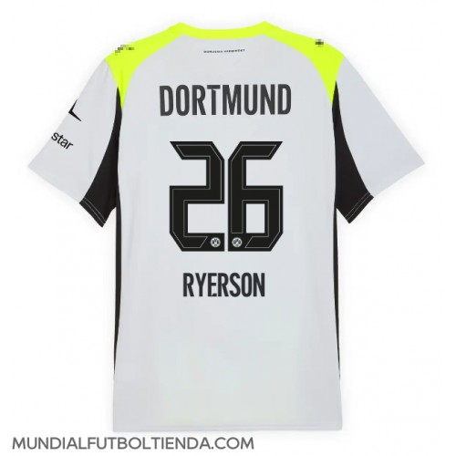 Camiseta Borussia Dortmund Julian Ryerson #26 Segunda Equipación Replica 2025-26 mangas cortas
